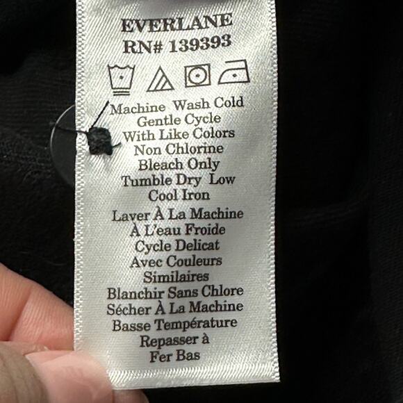 Everlane The Organic Straight Leg Pants Black Size 4 - Picture 10 of 11